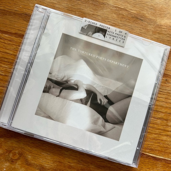 Taylor Swift's The Tortured Poets Department CD w/ poster & handwritten lyrics